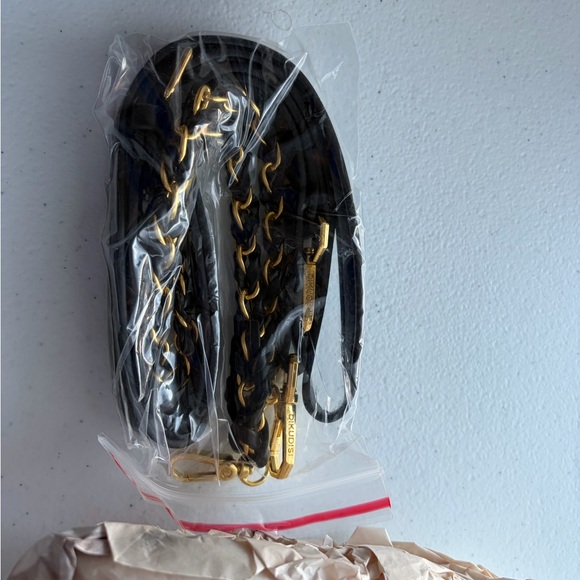 Brown and Black purse with gold accents - Picture 3 of 5